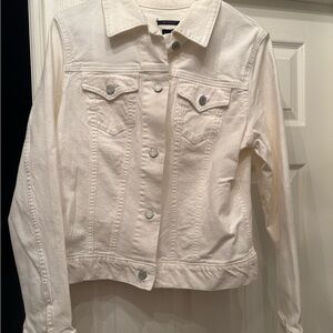 GAP Women's White Denim Jacket